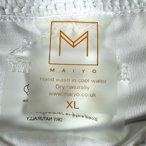 Maiyo Lili Crocheted 2 Piece Swimsuit XL NWOT - Picture 10 of 13